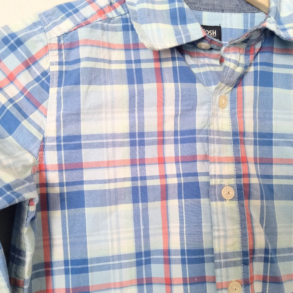 Osh Kosh & Wonder Nation Boys Bundle Button Long Sleeve Shirts - Picture 3 of 12
